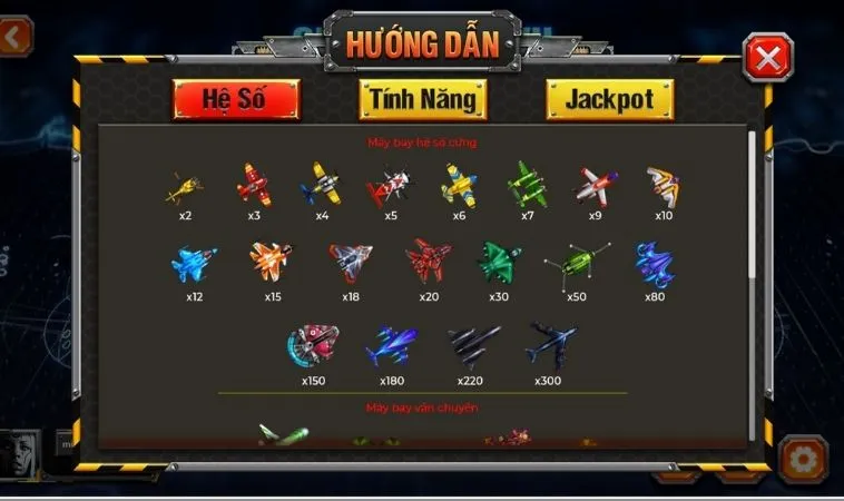 Hướng Dẫn Chi Tiết Chơi Bắn Cá Đại Chiến B52 Tại K9Win 2 Hệ số các sinh vật trong game Bắn Cá Đại Chiến B52 tại K9Win