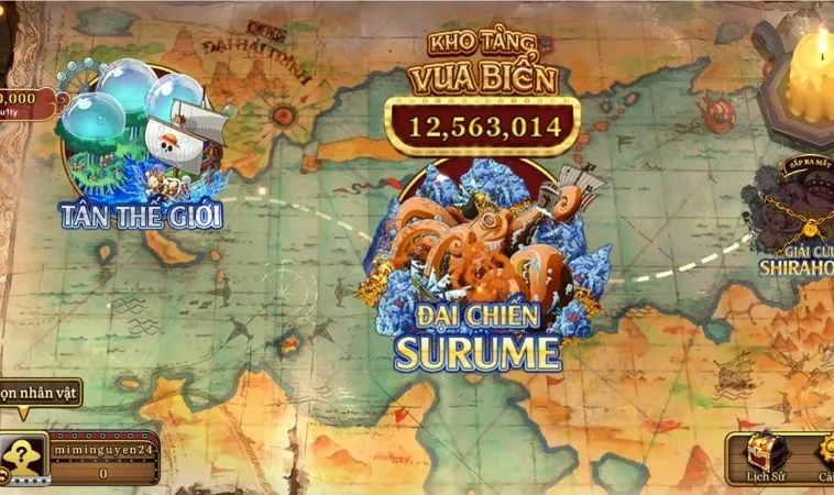 Chinh Phục Đại Dương Với Bắn Cá Đại Hải Trình Tại K9Win 2 Bản đồ trong game Bắn Cá Đại Hải Trình tại K9Win