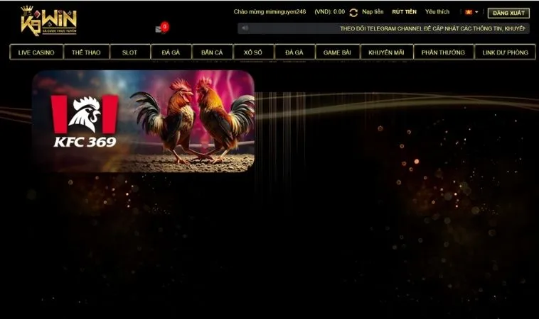 Sảnh đá gà K9WIN an toàn, uy tín để tham gia cá cược