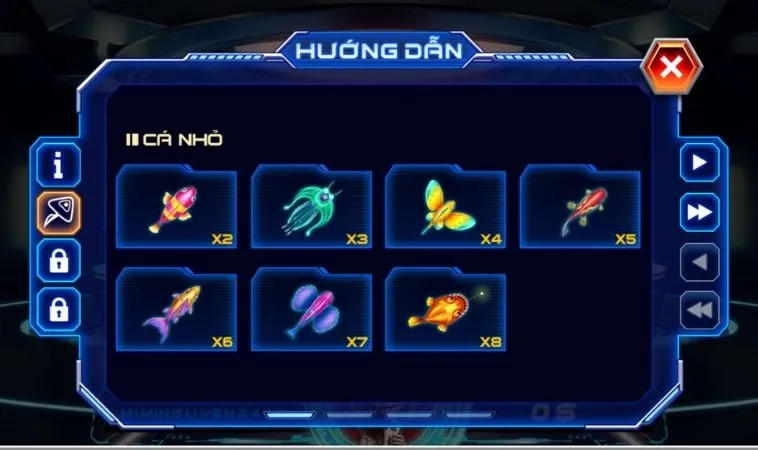 Săn Thưởng Đỉnh Cao Với Bắn Cá Men In Black Tại K9Win 2 Hệ số các sinh vật trong game Bắn Cá Men In Black tại K9Win