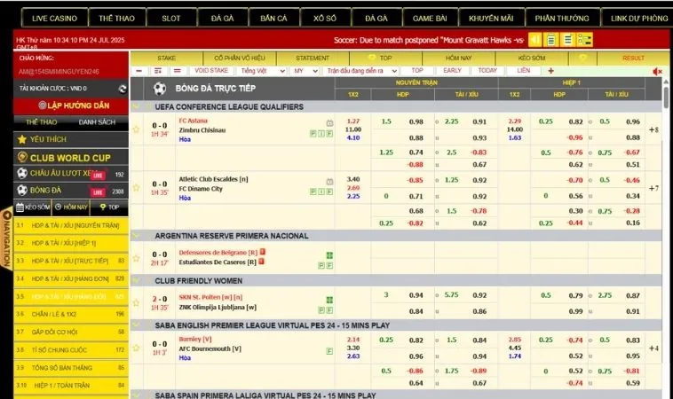 Cá Cược Bóng Đá K9Win Đỉnh Cao Giải Trí Thể Thao Hấp Dẫn 2 Bảng kèo cá cược bóng đá K9Win